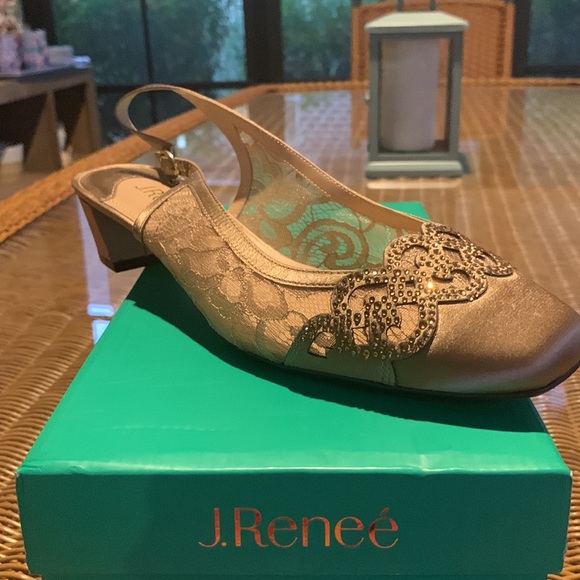J Renee Faleece Lace/Satin Shoes - Picture 3 of 7